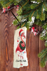 Antique West Virginia Roof Decoupaged Christmas Ornament - Flamingo Deck The Halls WREATH - Handmade Holiday Tree Decor Unique Beach Lake House Gift - JAMsCraftCloset
