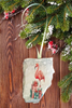Antique West Virginia Roof Decoupaged Christmas Ornament - Flamingo With Packages - Handmade Holiday Tree Decor Unique Beach Lake House Gift - JAMsCraftCloset