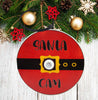 Christmas Ornament Handmade Large Wooden SANTA CAM 6 Sublimation Holiday Tree Decoration Crafters Delight