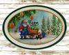 Hard Plastic OVAL TRAY Farmhouse Country Home Decor FARM FRESH SANTA Wall Art Cottage Chic Decor Kitchen Decor Victorian Christmas Holiday Decor Handmade Gift Idea &nbsp;- JAMsCraftCloset