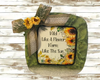 Dollar Tree CLEAR SQUARE Plastic PLATE Farmhouse Country Wall Art Sunflower Design WILD LIKE A FLOWER WARM LIKE THE SUN Handmade Gift Idea Crafters Delight - JAMsCraftCloset