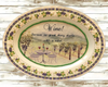 Hard Plastic OVAL TRAY Farmhouse Country WINE Wall Art Cottage Chic Kitchen Decor Bar Decor Victorian Decor Handmade Gift Idea &nbsp;- JAMsCraftCloset