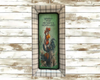 TRAY BLACK and WHITE PLAID Plastic Rectangle Decoupaged Upcycled Repurposed COUNTRY Theme WITHOUT YOU MY HEART IS HOMELESS Wall Art Shelf Sitter KITCHEN Decor Gift - JAMsCraftCloset