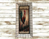 TRAY BLACK and WHITE PLAID Plastic Rectangle Decoupaged Upcycled Repurposed COUNTRY Theme WELCOME ROOSTER Wall Art Shelf Sitter KITCHEN Decor Gift - JAMsCraftCloset