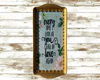 TRAY GOLD and WHITE PLAID Plastic Rectangle Decoupaged Upcycled EVERY TIME I LOOK AT YOU I FALL IN LOVE AGAIN Wall Art Shelf Sitter Home Decor Gift - JAMsCraftCloset