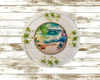 Dollar Tree CLEAR ROUND Plastic PLATE Beach Scene 3 Wall Art Design Handmade Home Decor Gift Idea Crafters Delight {{ JAMsCraftCloset }}