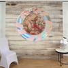 Plastic Round Pink and Silver TRAY Farmhouse Country Easter Decor BUNNY WITH BOW Wall Art HAPPY EASTER Cottage Chic Victorian Decor Handmade Gift Idea &nbsp;- JAMsCraftCloset
