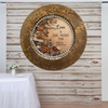 PLATE CHARGER GOLD EMBOSSED FLORAL PLASTIC ROUND DECOUPAGED Upcycled Repurposed Wall Art or Shelf Sitter LOVE IS MORE PRECIOUS THAN GOLD Home Decor Wedding Gift - JAMsCraftCloset