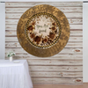 PLATE CHARGER GOLD EMBOSSED FLORAL PLASTIC ROUND DECOUPAGED Upcycled Repurposed Wall Art or Shelf Sitter YOU ARE LOVED Home Decor Wedding Gift - JAMsCraftCloset