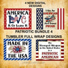 TUMBLER Full Wrap Sublimation Digital Graphic Design PATRIOTIC DESIGNS FROM BUNDLE 4 Download I AM AN AMERICAN SVG-PNG Patio Porch Decor Gift Picnic Crafters Delight - Digital Graphic Design - JAMsCraftCloset