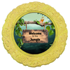 ROUND Digital Graphic Design WELCOME TO THE JUNGLE Wedding Gift First Home Sublimation Decoupage PNG SVG Country Farmhouse Home Decor Wall Art Shelf Sitter Gift Crafters Delight - JAMsCraftCloset