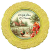 ROUND Digital Graphic Design A LITTLE BIT OF HEAVEN Farm Chickens Wedding Gift First Home Sublimation Decoupage PNG SVG Country Farmhouse Home Kitchen Decor Wall Art Shelf Sitter Gift Crafters Delight - JAMsCraftCloset