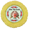 ROUND Digital Graphic Design - KISS THE COOK - Wedding Gift KITCHEN DECOR Sublimation Decoupage PNG SVG PDF JPEG Country Farmhouse Home Decor Gift Crafters Delight - JAMsCraftCloset