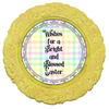 ROUND DIGITAL Graphic Design WISHES FOR A BLESSED EASTER Sublimation PNG SVG Country Farmhouse Home Decor Sign Shelf Sitter Wall Art Decor Wreath EASTER Design Gift Crafters Delight - JAMsCraftCloset