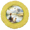 ROUND Digital Graphic Design PERFECT SUMMER DAY Little Boy and Dog Fishing First Home Sublimation Decoupage PNG SVG Country Farmhouse Home Decor Wall Art Shelf Sitter Gift Crafters Delight - JAMsCraftCloset