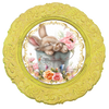 ROUND Digital Graphic Design EASTER BUNNY IN PAIL Sublimation Decoupage PNG SVG Country Farmhouse Sign Bedroom Child's Room Wall Art Decor Wreath Design Gift Crafters Delight HAPPY CRAFTING {{ JAMsCraftCloset }}