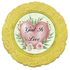 ROUND DIGITAL Graphic Design GOD IS LOVE Sublimation PNG SVG Country Farmhouse Home Decor Sign Shelf Sitter Wall Art Decor Wreath FAITH Design Gift Crafters Delight - JAMsCraftCloset