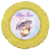 ROUND DIGITAL Graphic Design CHICK WITH UMBRELLA - HAPPY EASTER Sublimation PNG SVG Country Farmhouse Home Decor Sign Shelf Sitter Wall Art Decor Wreath EASTER Design Gift Crafters Delight