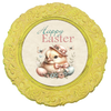 ROUND DIGITAL Graphic Design CHICK WITH HAT AND BUTTERFLIES - HAPPY EASTER Sublimation PNG SVG Country Farmhouse Home Decor Sign Shelf Sitter Wall Art Decor Wreath EASTER Design Gift Crafters Delight - JAMsCraftCloset