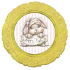 ROUND DIGITAL Graphic Design HAPPY EASTER BUNNY Sublimation PNG SVG Country Farmhouse Home Decor Sign Shelf Sitter Wall Art Decor Wreath EASTER Design Gift Crafters Delight - JAMsCraftCloset