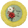 ROUND Digital Graphic Design Poinsettia Tidings Of Joy - CHRISTMAS DESIGN PNG-JPEG-PDF-SVG-Decoupage-Sublimation Design Graphic Country Farmhouse Home Decor HOLIDAY Decor Gift Crafters Delight - JAMsCraftCloset