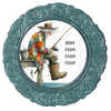 ROUND Digital Graphic Design HERE FISHY FISHY FISHY Old Fisherman First Home Sublimation Decoupage PNG SVG Country Farmhouse Home Kitchen Decor Wall Art Shelf Sitter Gift Crafters Delight - JAMsCraftCloset