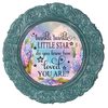 DIGITAL ROUND Graphic Design TWINKLE TWINKLE LITTLE STAR HYDRANGEAS - Sublimation Decoupage PNG SVG Country Farmhouse Home Decor KITCHEN Sign Shelf Sitter Wall Art Decor Gift Crafters Delight - JAMsCraftCloset