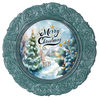 ROUND Digital Graphic Design &nbsp;WINTER BLUE SCENE- MERRY CHRISTMAS - CHRISTMAS DESIGN PNG-JPEG-PDF-SVG-Decoupage-Sublimation Design Graphic Country Farmhouse Home Decor HOLIDAY Decor Gift Crafters Delight - JAMsCraftCloset