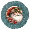 ROUND Digital Graphic Design &nbsp;SANTA FACE HOLLY POINSETTIAS - CHRISTMAS DESIGN PNG-JPEG-PDF-SVG-Decoupage-Sublimation Design Graphic Country Farmhouse Home Decor HOLIDAY Decor Gift Crafters Delight - JAMsCraftCloset