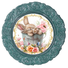 ROUND Digital Graphic Design EASTER BUNNY IN PAIL Sublimation Decoupage PNG SVG Country Farmhouse Sign Bedroom Child's Room Wall Art Decor Wreath Design Gift Crafters Delight HAPPY CRAFTING {{ JAMsCraftCloset }}