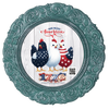 DIGITAL ROUND Graphic Design PATRIOTIC GOD BLESS AMERICA CHICKENS - PNG-JPEG-PDF-SVG-Decoupage-Sublimation Design Graphic Country Farmhouse Home Decor HOLIDAY Decor Gift Crafters Delight - JAMsCraftCloset