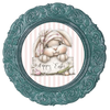 ROUND DIGITAL Graphic Design HAPPY EASTER BUNNY Sublimation PNG SVG Country Farmhouse Home Decor Sign Shelf Sitter Wall Art Decor Wreath EASTER Design Gift Crafters Delight - JAMsCraftCloset