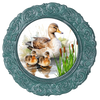ROUND Digital Graphic Design MAMA DUCK AND BABBIES Decor Lake Scene With Animals First Home Sublimation Decoupage PNG SVG Country Farmhouse Home Decor Wall Art Shelf Sitter Gift Crafters Delight - JAMsCraftCloset