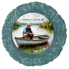 ROUND Digital Graphic Design FISHERMEN - TURN AROUND LOOK AT ME Decor Lake Scene With Animals First Home Sublimation Decoupage PNG SVG Country Farmhouse Home Decor Wall Art Shelf Sitter Gift Crafters Delight - JAMsCraftCloset