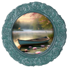 ROUND Digital Graphic Design LONELY BOAT WITH DEER AND FISH Decor Lake Scene With Animals First Home Sublimation Decoupage PNG SVG Country Farmhouse Home Decor Wall Art Shelf Sitter Gift Crafters Delight - JAMsCraftCloset