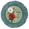 ROUND Digital Graphic Design Poinsettia Tidings Of Joy - CHRISTMAS DESIGN PNG-JPEG-PDF-SVG-Decoupage-Sublimation Design Graphic Country Farmhouse Home Decor HOLIDAY Decor Gift Crafters Delight - JAMsCraftCloset