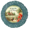 ROUND Digital Graphic Design A LITTLE BIT OF HEAVEN Farm Chickens Wedding Gift First Home Sublimation Decoupage PNG SVG Country Farmhouse Home Kitchen Decor Wall Art Shelf Sitter Gift Crafters Delight - JAMsCraftCloset