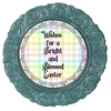 ROUND DIGITAL Graphic Design WISHES FOR A BLESSED EASTER Sublimation PNG SVG Country Farmhouse Home Decor Sign Shelf Sitter Wall Art Decor Wreath EASTER Design Gift Crafters Delight - JAMsCraftCloset