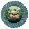 ROUND Digital Graphic Design WELCOME TO THE JUNGLE Wedding Gift First Home Sublimation Decoupage PNG SVG Country Farmhouse Home Decor Wall Art Shelf Sitter Gift Crafters Delight - JAMsCraftCloset