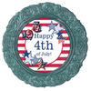 ROUND Digital Graphic Design PATRIOTIC HAPPY 4TH - DESIGN PNG-JPEG-PDF-SVG-Decoupage-Sublimation Design Graphic Country Farmhouse Home Decor HOLIDAY Decor Gift Crafters Delight - JAMsCraftCloset
