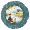 ROUND Digital Graphic Design PERFECT SUMMER DAY Little Boy and Dog Fishing First Home Sublimation Decoupage PNG SVG Country Farmhouse Home Decor Wall Art Shelf Sitter Gift Crafters Delight - JAMsCraftCloset