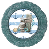 ROUND Digital Graphic Design NAUTICAL POST BIRD ROPE SHELLS Sublimation PNG SVG BOAT DECOR Home Decor Wall Art Decor Gift Crafters Delight - JAMsCraftCloset
