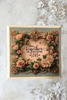 Wood Wall Art Plaque TOGETHER THEY BUILT A LIFE THEY LOVED Square Decoupaged Home Decor Gift Idea Positive Saying Wedding Gift - JAMsCraftCloset