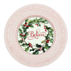 ROUND Digital Graphic Design &nbsp;Merry Christmas Holly Berries Yellow Background - CHRISTMAS DESIGN PNG-JPEG-PDF-SVG-Decoupage-Sublimation Design Graphic Country Farmhouse Home Decor HOLIDAY Decor Gift Crafters Delight - JAMsCraftCloset