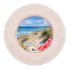 DIGITAL ROUND Graphic Design - HAPPIEST BY THE SEA - Beach Coastal Decor Wedding Gift HOME DECOR Sublimation Decoupage PNG SVG PDF JPEG Wall Art Shelf Sitter Gift Crafters Delight - JAMsCraftCloset