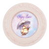 ROUND DIGITAL Graphic Design CHICK WITH UMBRELLA - HAPPY EASTER Sublimation PNG SVG Country Farmhouse Home Decor Sign Shelf Sitter Wall Art Decor Wreath EASTER Design Gift Crafters Delight