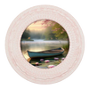 ROUND Digital Graphic Design LONELY BOAT WITH DEER AND FISH Decor Lake Scene With Animals First Home Sublimation Decoupage PNG SVG Country Farmhouse Home Decor Wall Art Shelf Sitter Gift Crafters Delight - JAMsCraftCloset