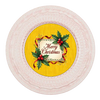 ROUND Digital Graphic Design &nbsp;Merry Christmas Holly Berries Yellow Background - CHRISTMAS DESIGN PNG-JPEG-PDF-SVG-Decoupage-Sublimation Design Graphic Country Farmhouse Home Decor HOLIDAY Decor Gift Crafters Delight - JAMsCraftCloset