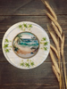 Dollar Tree CLEAR ROUND Plastic PLATE Beach Scene 1 Wall Art Design Handmade Home Decor Gift Idea Crafters Delight {{ JAMsCraftCloset }}