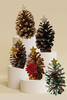 CHRISTMAS TREE Large Pine Cone With Bling Handmade Sparkly Christmas Holiday Winter Decoration Home Decor Shelf Sitter Gift Idea Unique - JAMsCraftCloset